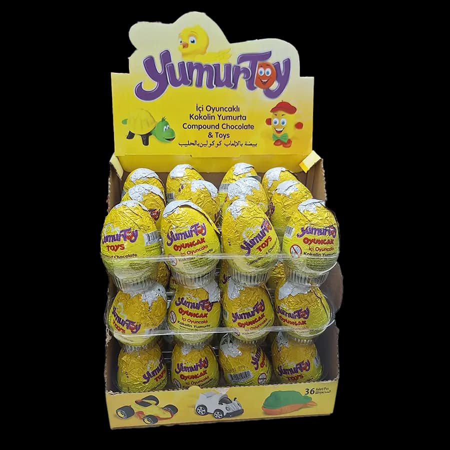 تخم مرغ شانسی یومورتا 31 گرمی ترکیه ای (yumurtoy) 36 عددی