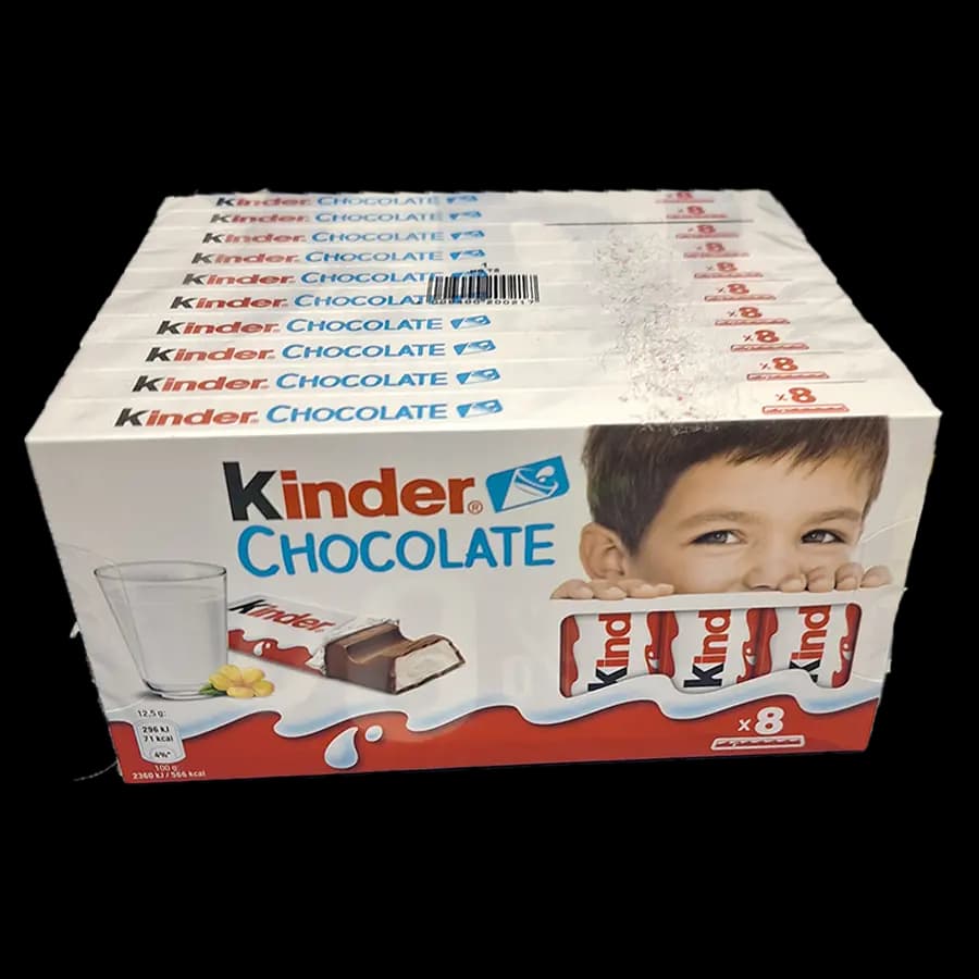 شکلات کیندر 8 تایی بچه 100 گرمی بسته 10 عددی