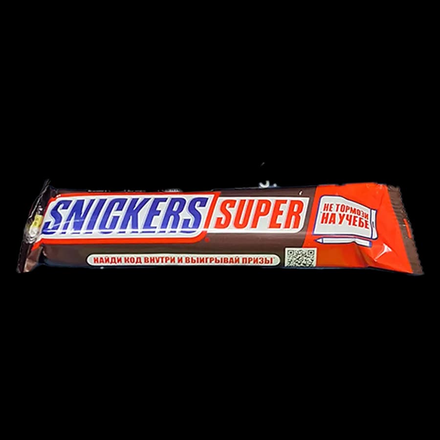 شکلات اسنیکرز دوبل سوپر 80 گرمی (SNICKERS SUPER) بسته 32 عددی — تصویر ۲
