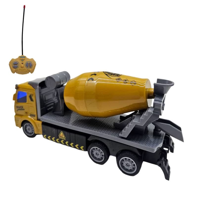 ماشین بازی کنترلی ناب سل مدل میکسر راهسازی چراغدار شارژی Road construction mixer machine — تصویر ۷