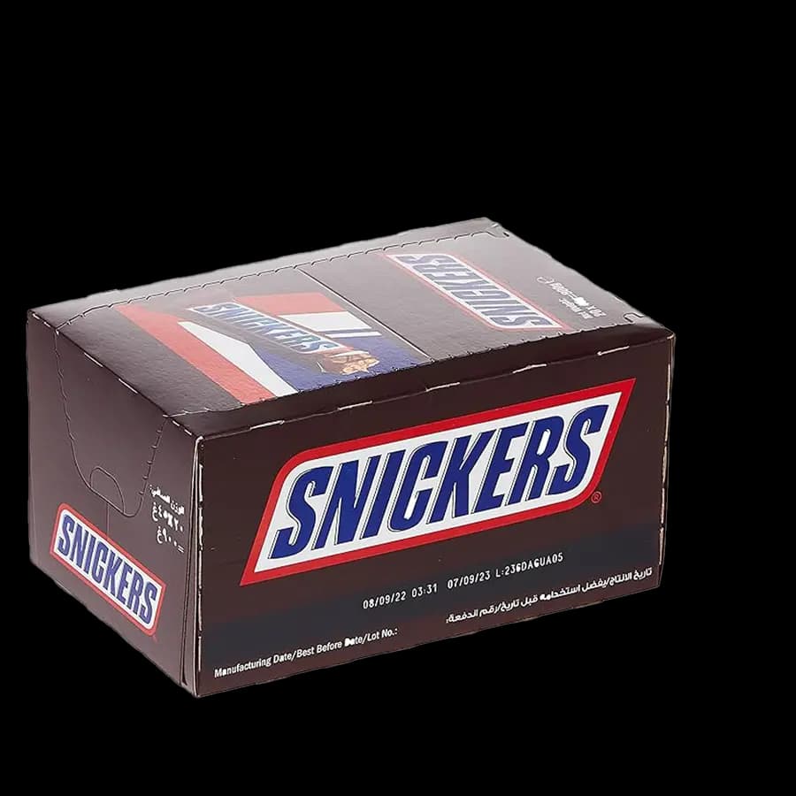 شکلات اسنیکرز 45 گرمی (SNICKERS) بسته 20 عددی – عمده کارتن 12 بسته