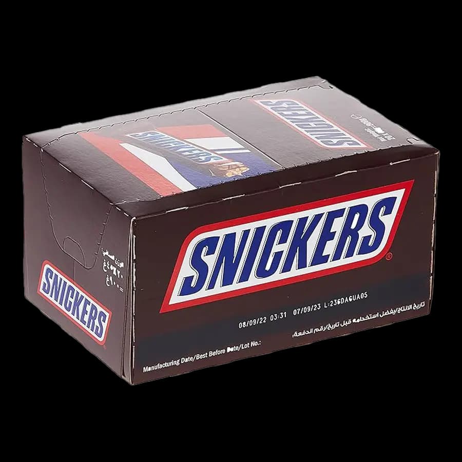 شکلات اسنیکرز 45 گرمی (SNICKERS) بسته 20 عددی