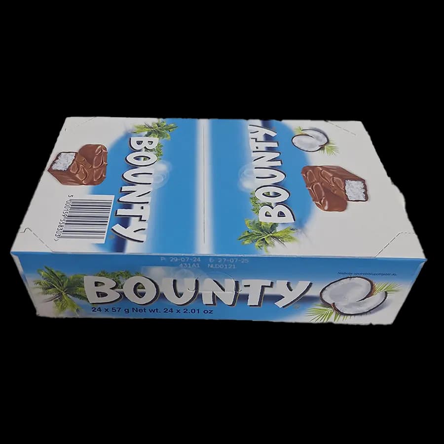 شکلات بونتی (bounty) نارگیلی 57 گرمی – عمده بسته 24 عددی