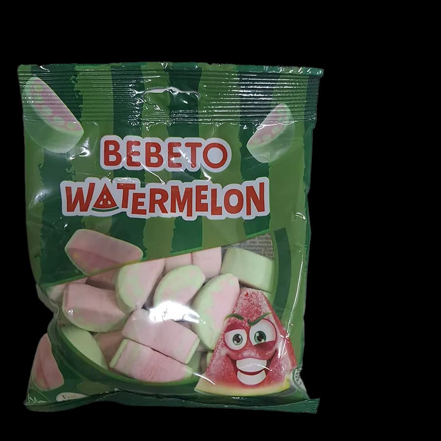 مارشمالو ببتو مدل هندوانه (WATERMELON) 60 گرمی – بسته 12 عددی