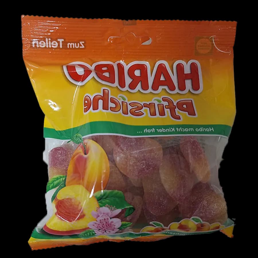 پاستیل هاریبو 175 گرمی هلو شکری آلمانی اصل
