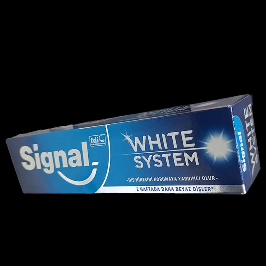 خمیر دندان سفید کننده وایت سیستم(white system) سیگنال 75 میلی لیتر ساخت ترکیه – عمده 12 عددی — تصویر ۲