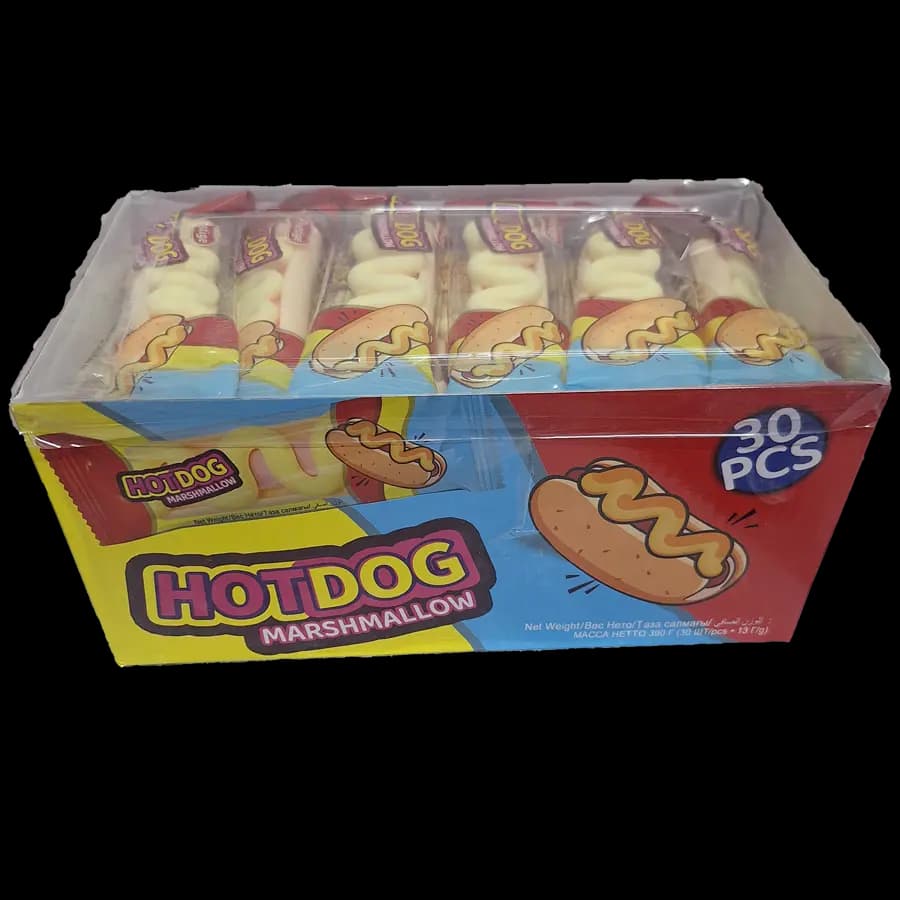 مارشمالو سوسیس هات داگ (Hot Dog) 13 گرمی – بسته 30 عددی