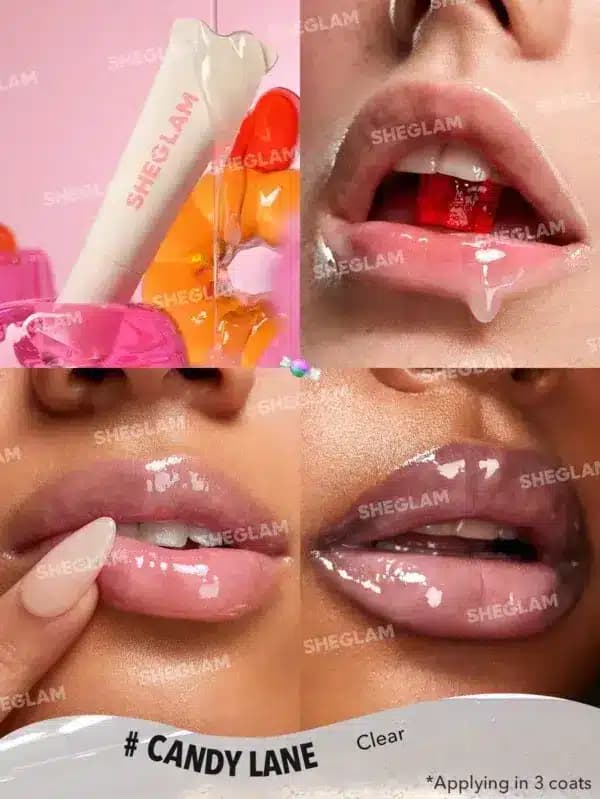 پک 4 تایی بالم مراقبت از لب مایع کریستالی شیگلم مدل Crystal Glaze — تصویر ۴