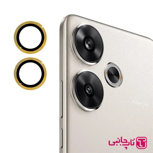 محافظ لنز دوربین مدل شابلون دار فلزی مناسب برای گوشی موبایل شیائومی POCO X6