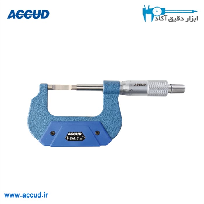 میکرومتر ورنیه فک تیغه ای 100-75 میلی متر Accud (اکود با گارانتی شرکتی) مدل 326-004-03