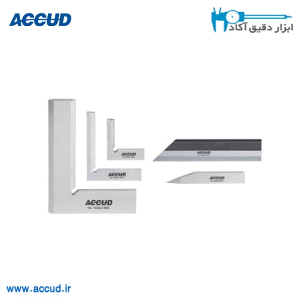 ست 5 عددی گونیا دقیق و خط کش Accud (اکود با گارانتی شرکتی) مدل 839-000-05