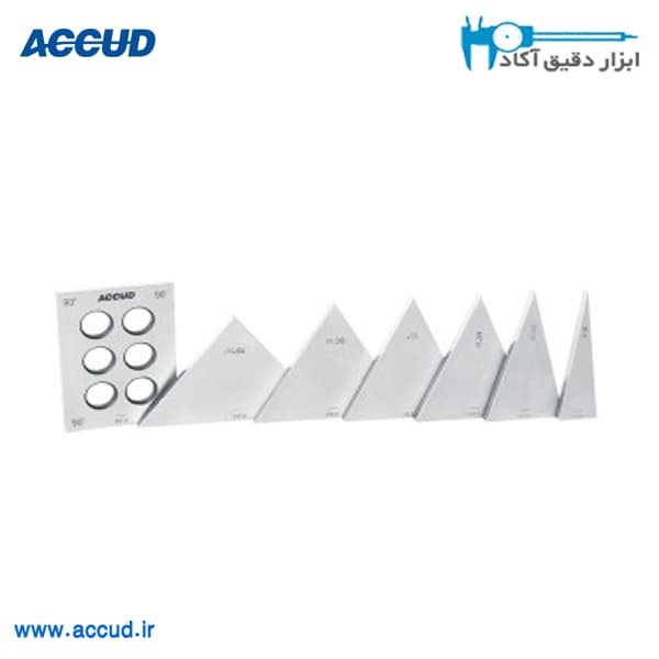 ست گیج بلوک زاویه 7 عددی Accud (اکود با گارانتی شرکتی) مدل 571-007-01
