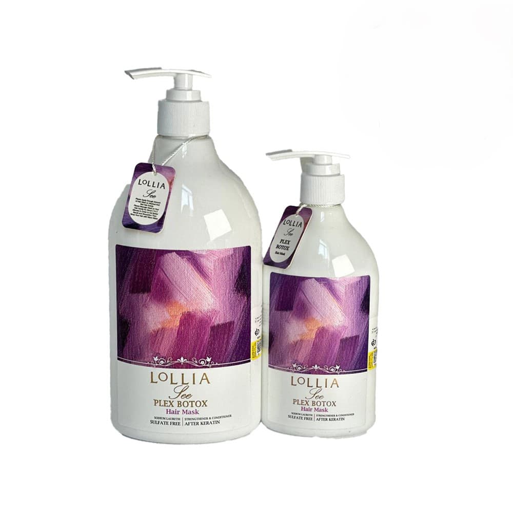 ماسک مو داخل حمام حاوی کراتین لولیا 300 میل Hair mask in the bath lollia — تصویر ۳