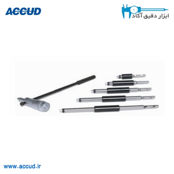 میکرومتر داخل سنج میله ای دسته دار 500-200 میلیمتر Accud (اکود با گارانتی شرکتی) مدل 355-020-01