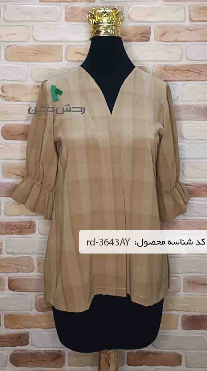 مانتو کوتاه آستین پفکی زنانه دست دوم