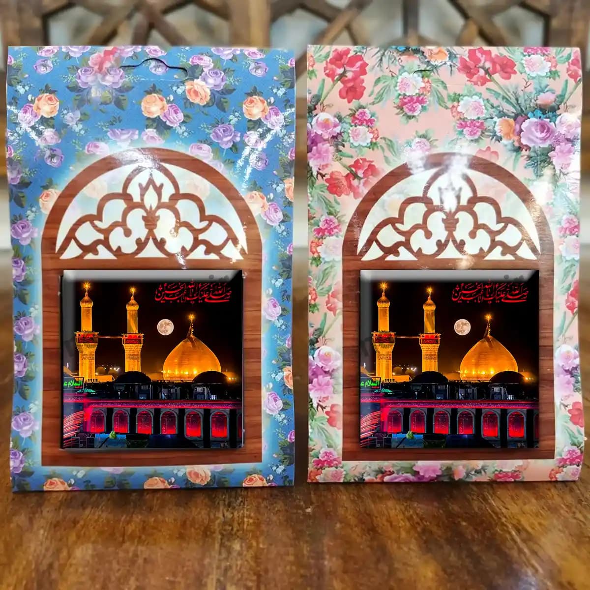 تندیس کاشی پنجره ای صلی الله علیک یا اباعبدالله الحسین مدل 2F 27 — تصویر ۴
