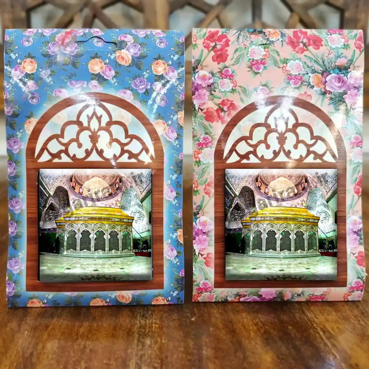تندیس کاشی پنجره ای ضریح امام حسین (ع) مدل 2F 15 — تصویر ۴