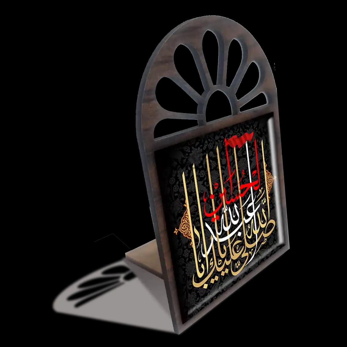 تندیس کاشی پنجره ای صلی الله علیک یا اباعبدالله مدل 2F 12 — تصویر ۳