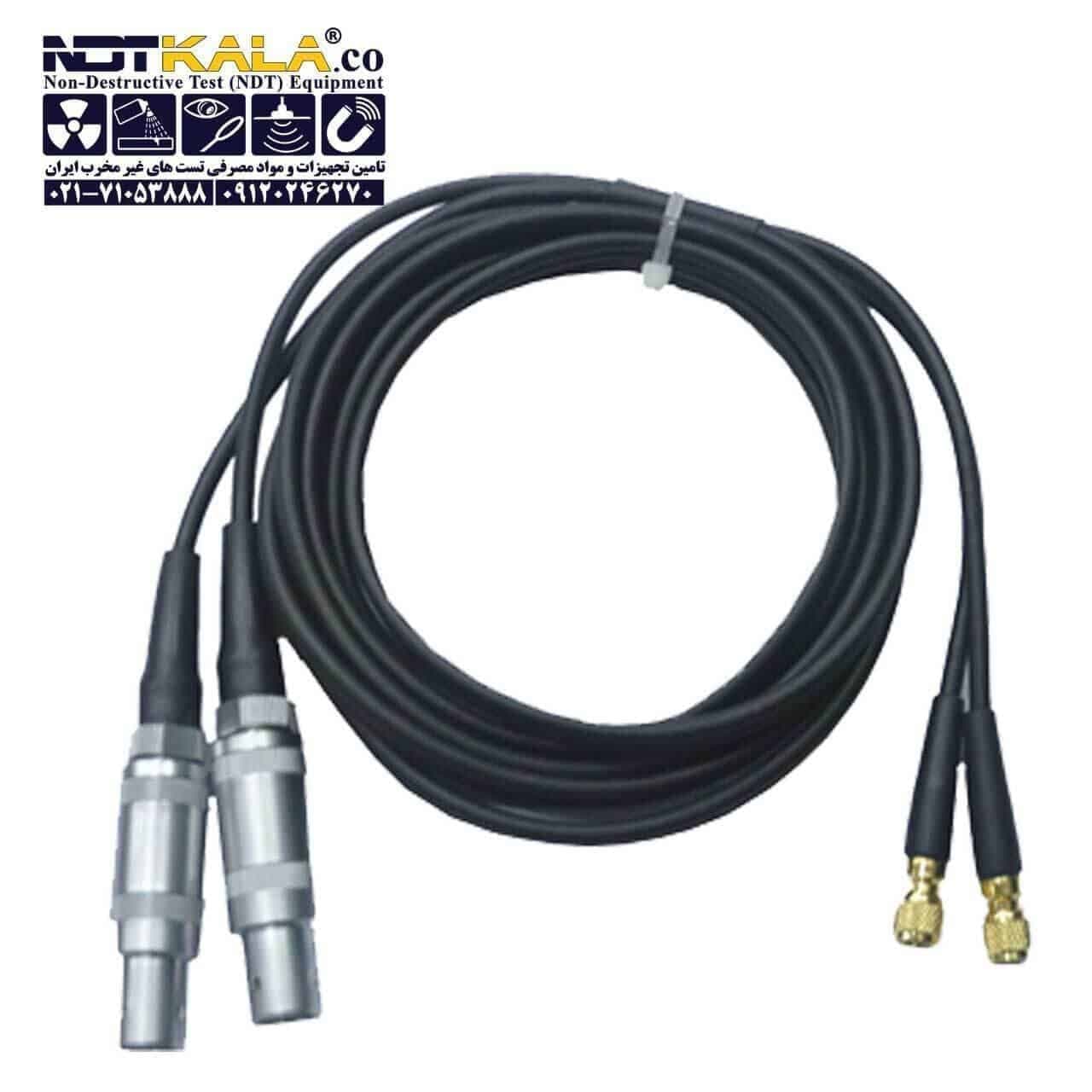 کابل دوبل دستگاه ut داپلر LEMO-1/Microdot — تصویر ۲