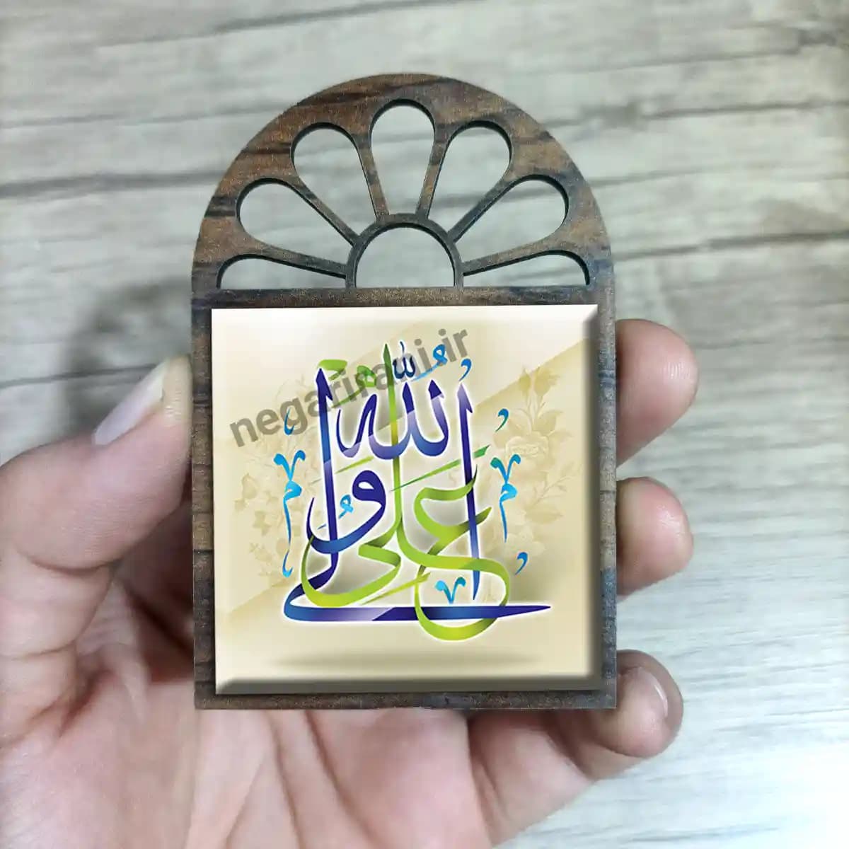 تندیس کاشی پنجره ای علی ولی الله مدل طرح 2D 23 — تصویر ۲