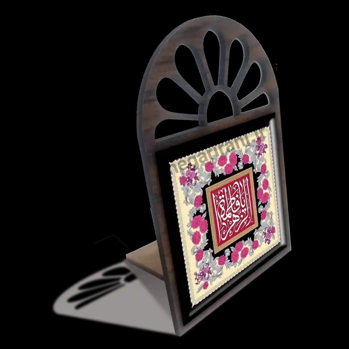 تندیس کاشی پنجره ای یا فاطمه الزهرا مدل 2C 90 — تصویر ۳