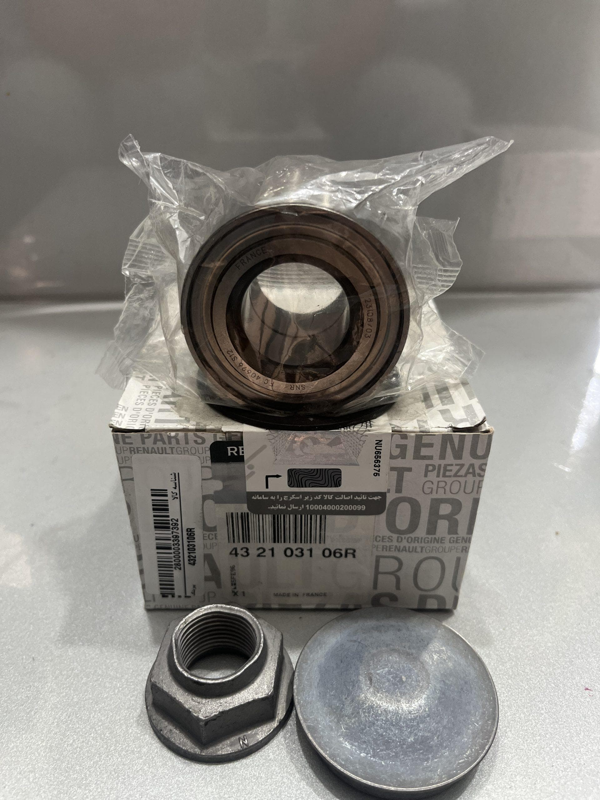 کیت بلبرینگ چرخ عقب اورجینال ال 90 وانت . کپچر RENAULT شماره فنی 432103106R