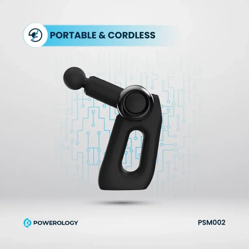 ماساژور تفنگی پاورولورژی مدل Powerology Full-Body Massage Gun PSM02 — تصویر ۶