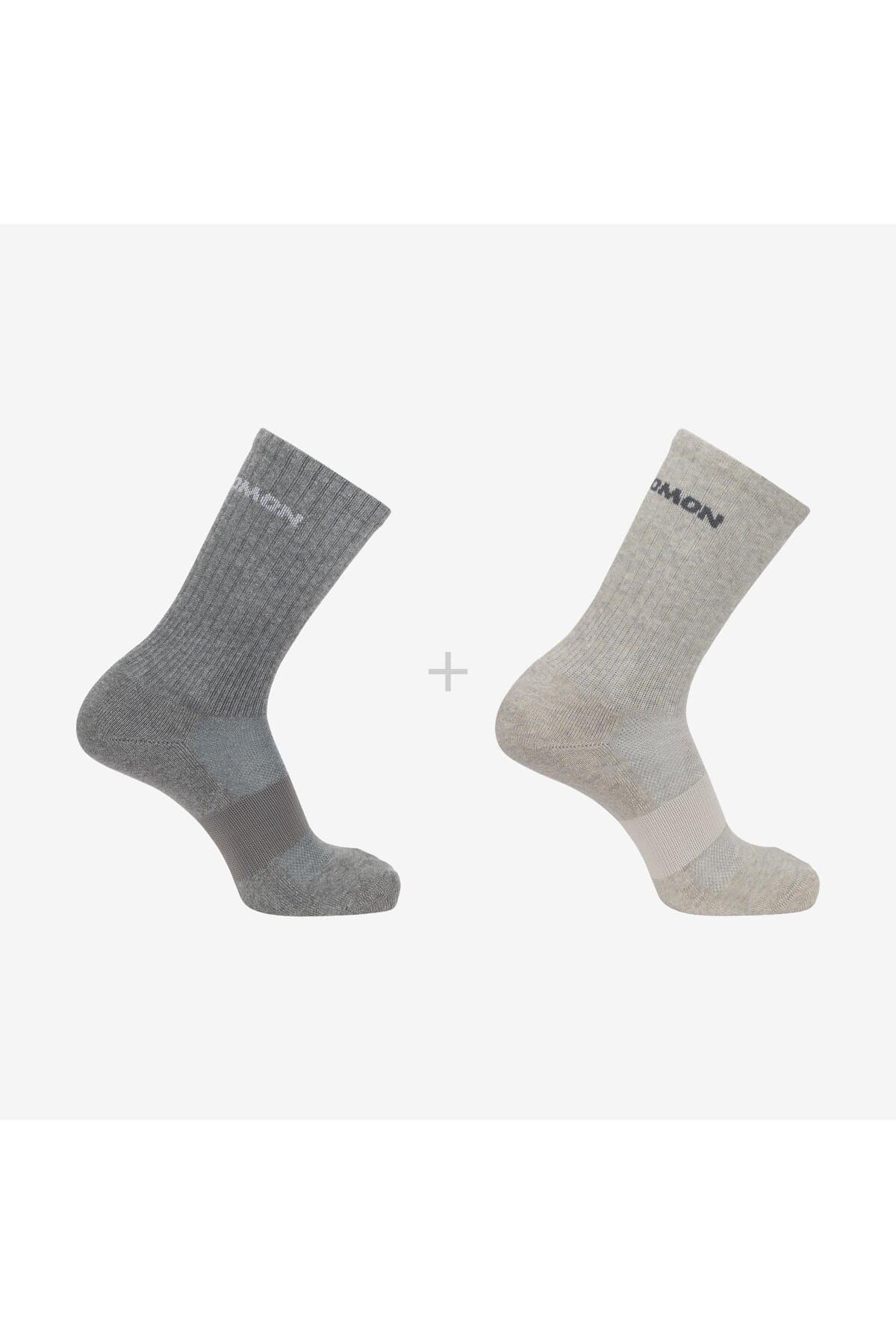 جوراب ورزشی سالومون زنانه پنبه ای رنگارنگ اسپرت راسته | Salomon LC2087400 TR