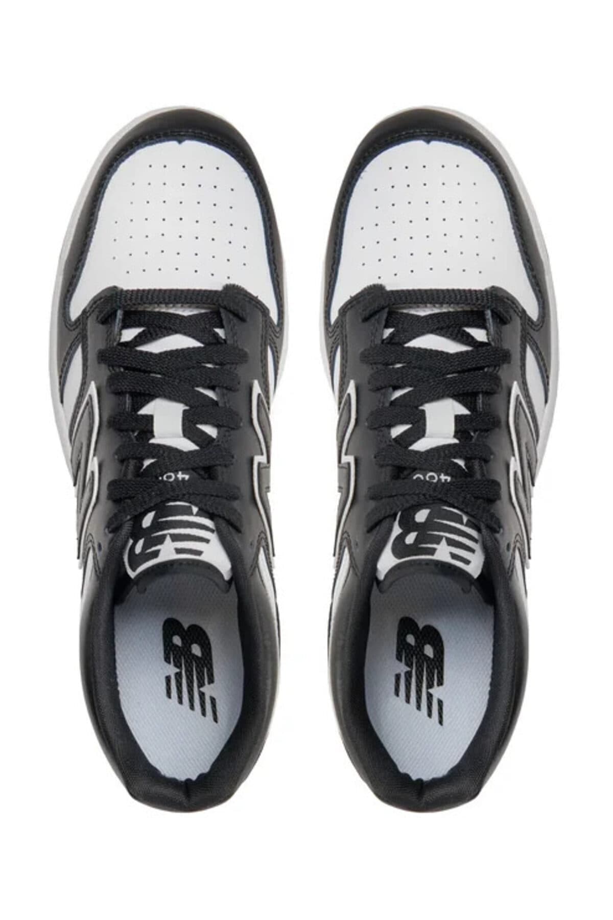 کفش اسنیکر نیو بالانس مردانه چرم مصنوعی سفید راسته کژوال/روزمره | New Balance BB480LBA ID — تصویر ۳