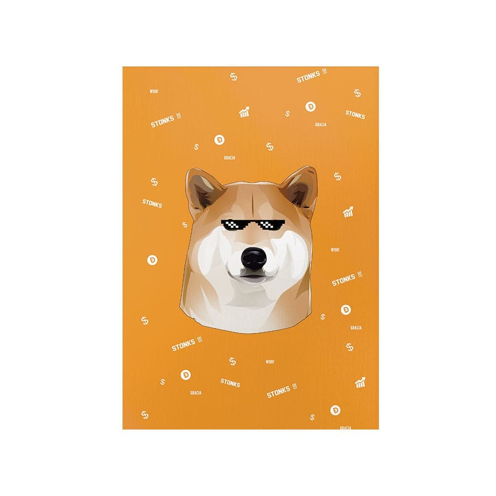 متال پوستر پیکد طرح دوج کوین Dogecoin کد PCD-MB1224