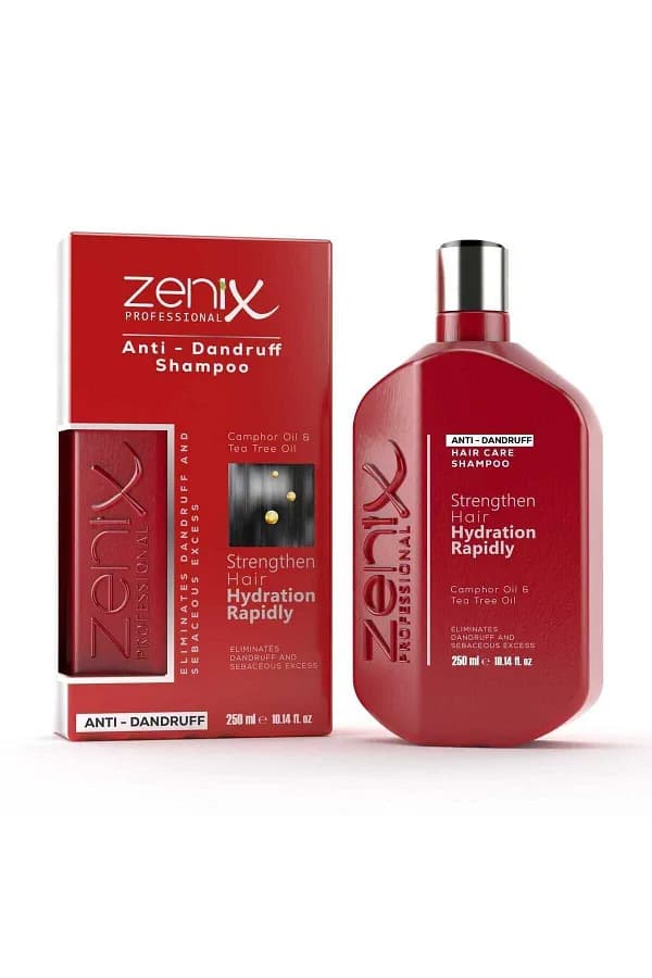 شامپو ضد شوره زنیکس zenix ترکیه ضد قارچ و التهاب کف سر حجم 250 میل