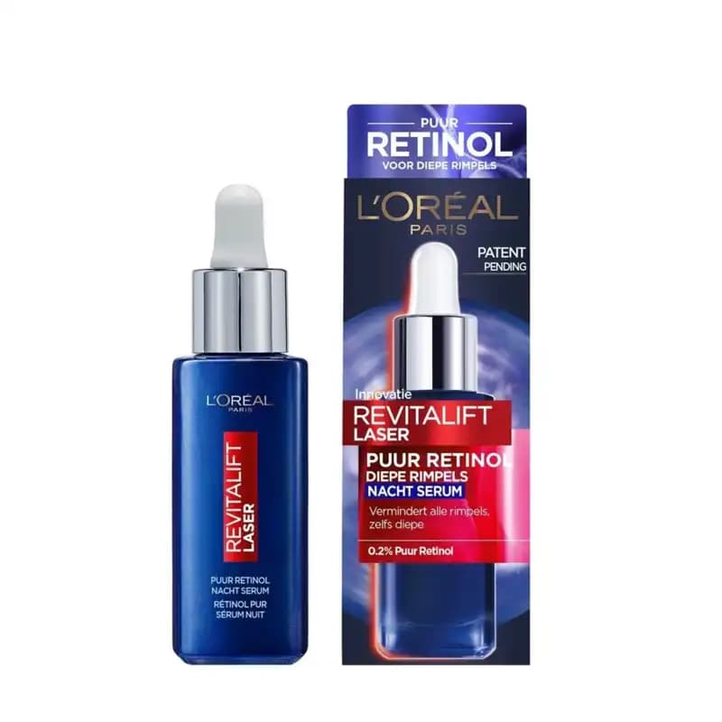 سرم شب لورال ضد چروک عمقی رتینول مدل Revitalift Laser Pure Retinol — تصویر ۲