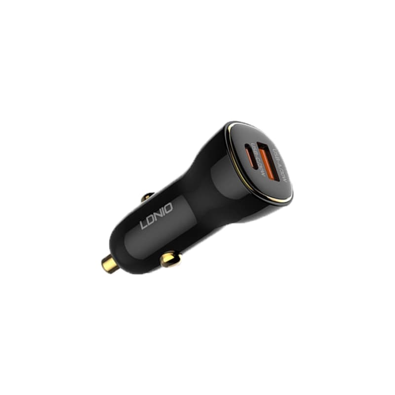 شارژر فندکی فست با کابل LDNIO C103 60W TYPE-C