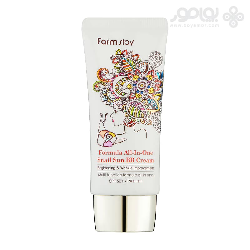 بی بی کرم فارم استی مدل ALL IN ONE حاوی موسین حلزون و +SPF50 — تصویر ۳