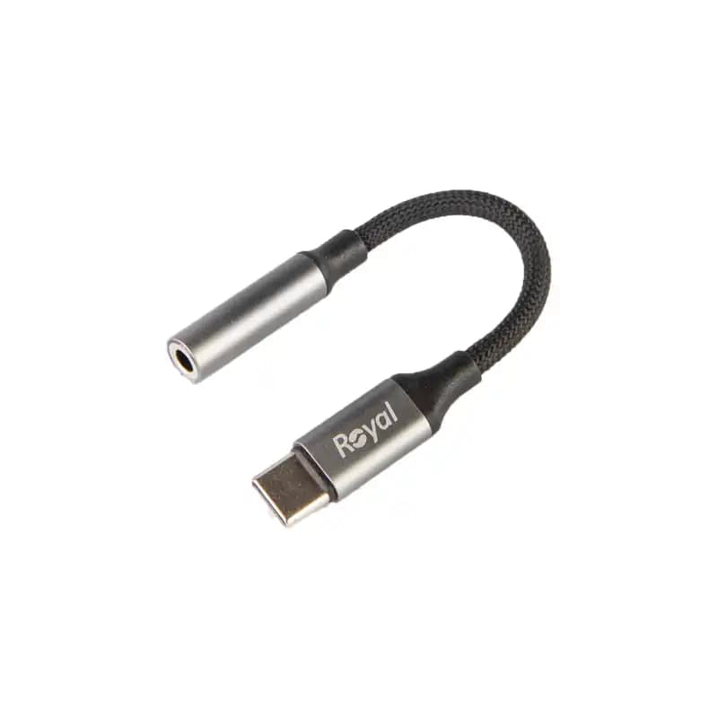تبدیل کابلی ROYAL RAC-115 TYPE-C TO AUX 10CM