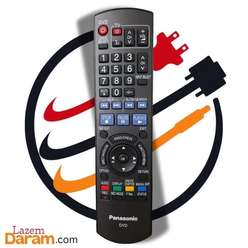 ریموت کنترل اصلی DVD پاناسونیک Panasonic (کنترل فابریک داخل جعبه)