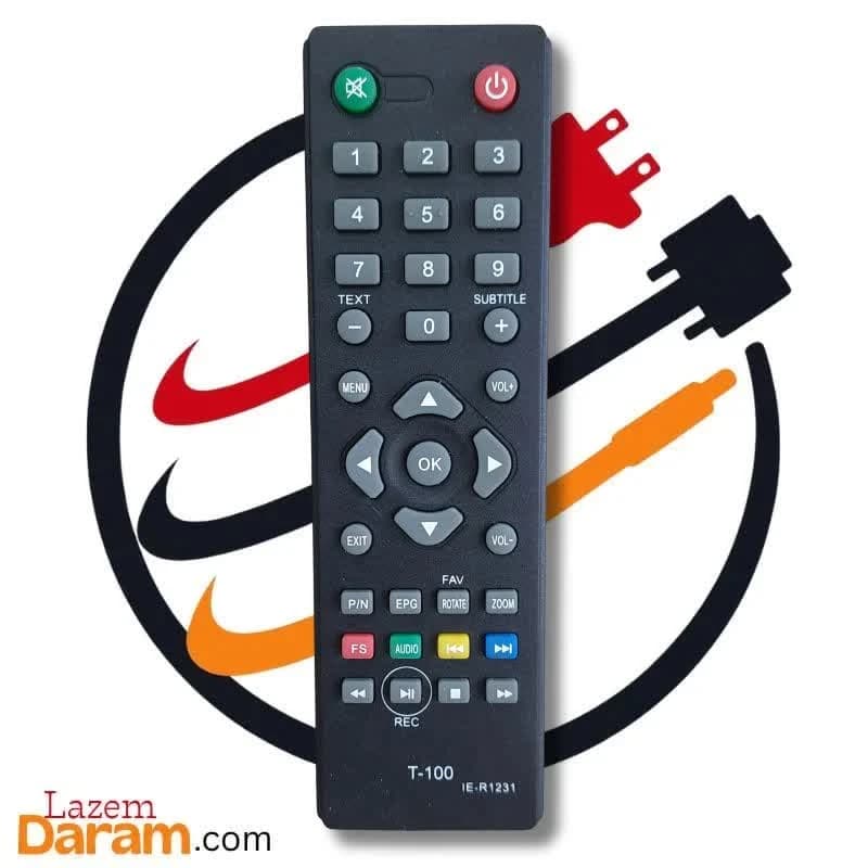 ریموت کنترل گیرنده دیجیتال استارست Starsat مدل T-100 (IE-R1231)