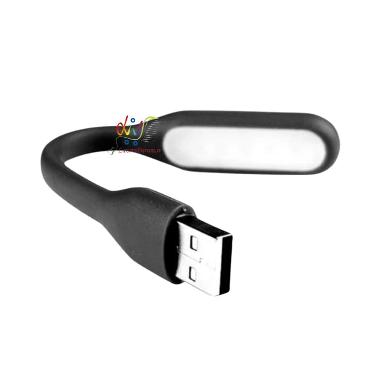 لامپ USB LED رنگ مشکی — تصویر ۲