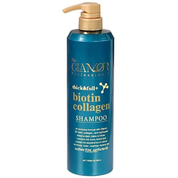شامپو کلاژن مو گلامور 750 میل Glamor Thick & Full + Biotin Collagen Shampoo
