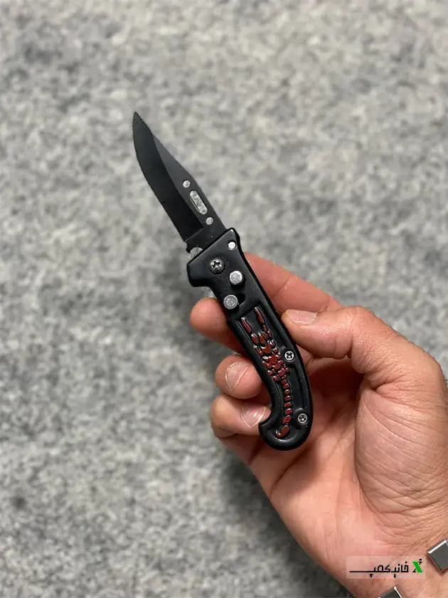 چاقو ضامن دار طرح عقرب سایز کوچک