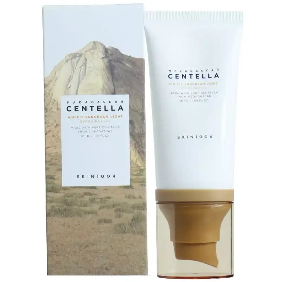 کرم ضد آفتاب سنتلا ماداگاسکار ایر فیت اسکین 1004-Skin1004 Madagascar Centella Air-Fit Suncream 50ml