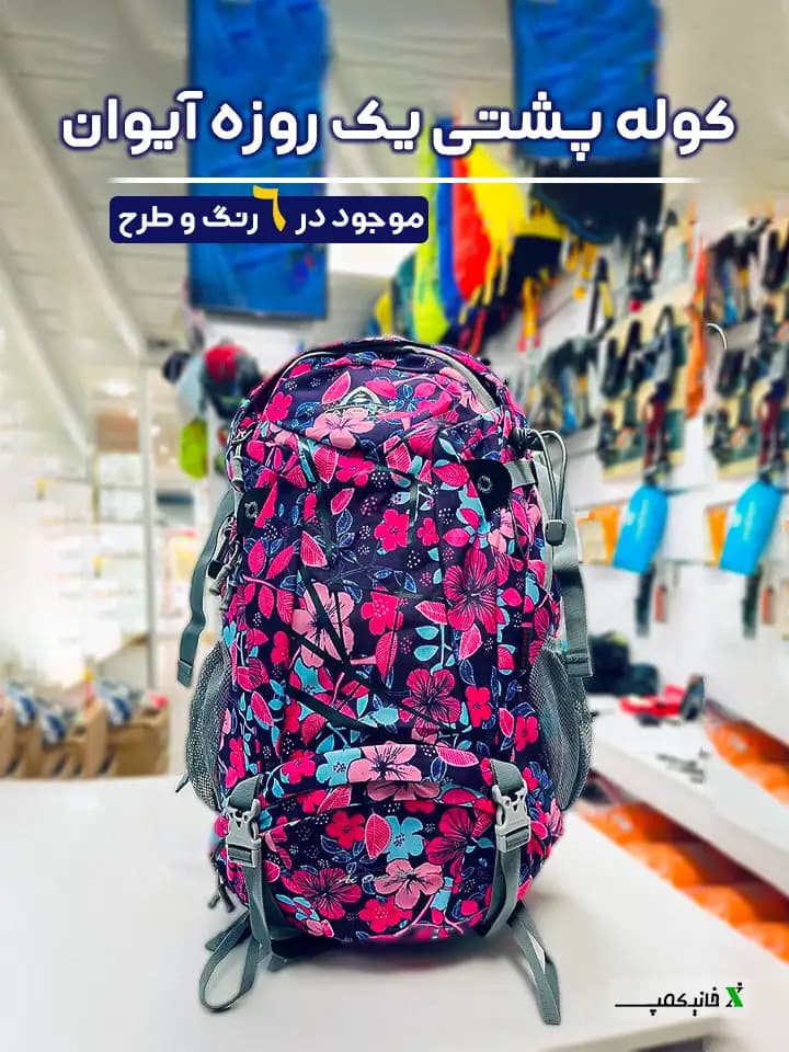 کوله پشتی کوهنوردی 30 لیتری یک روزه آیوان مدل 9742