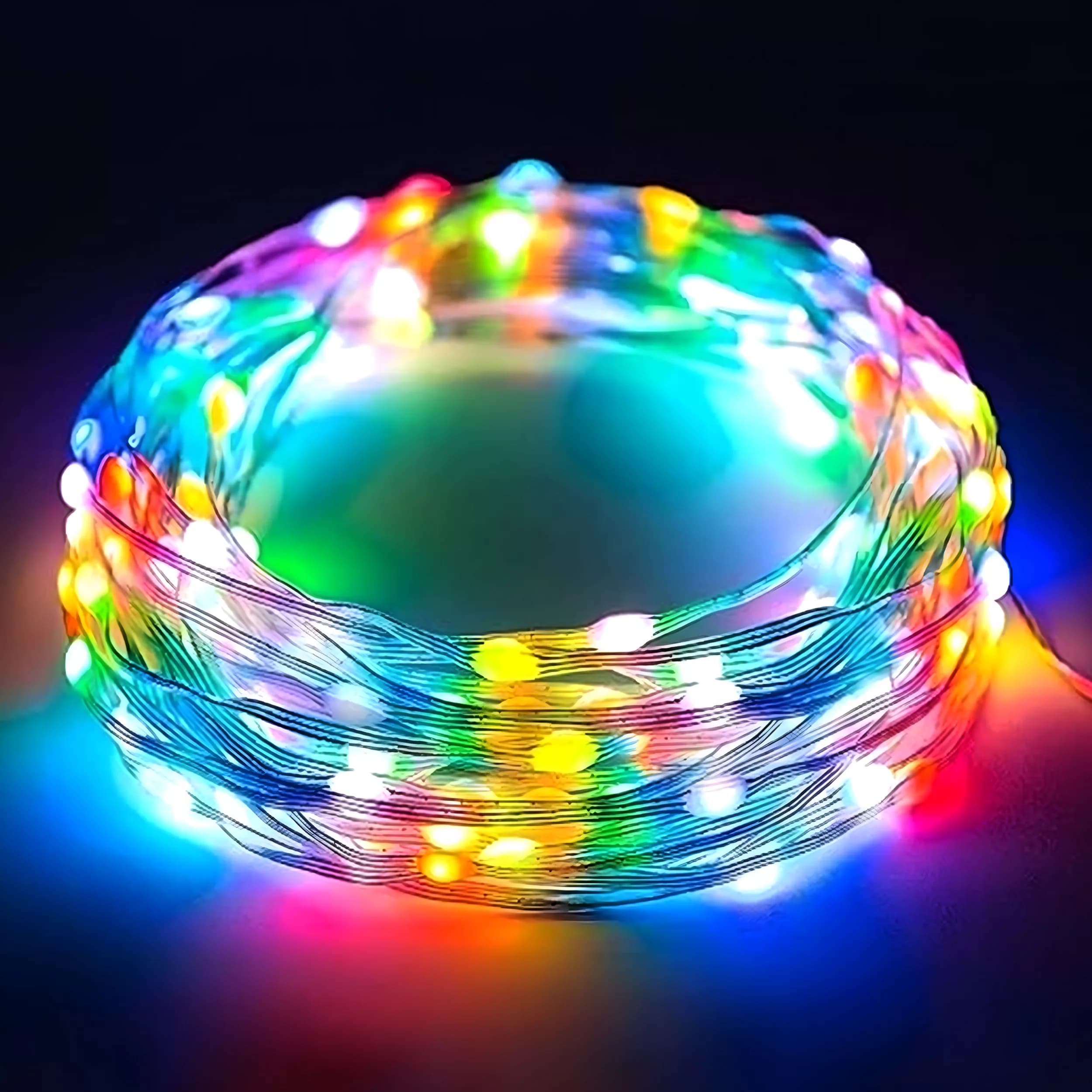 ریسه ال ای دی مدل فول کالر هوشمند بلوتوثی کد RGB IC usb 5v طول 10 متر — تصویر ۹