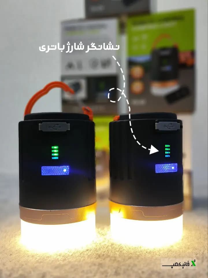 چراغ چادر شارژی کمپی مدل YD-29 — تصویر ۵
