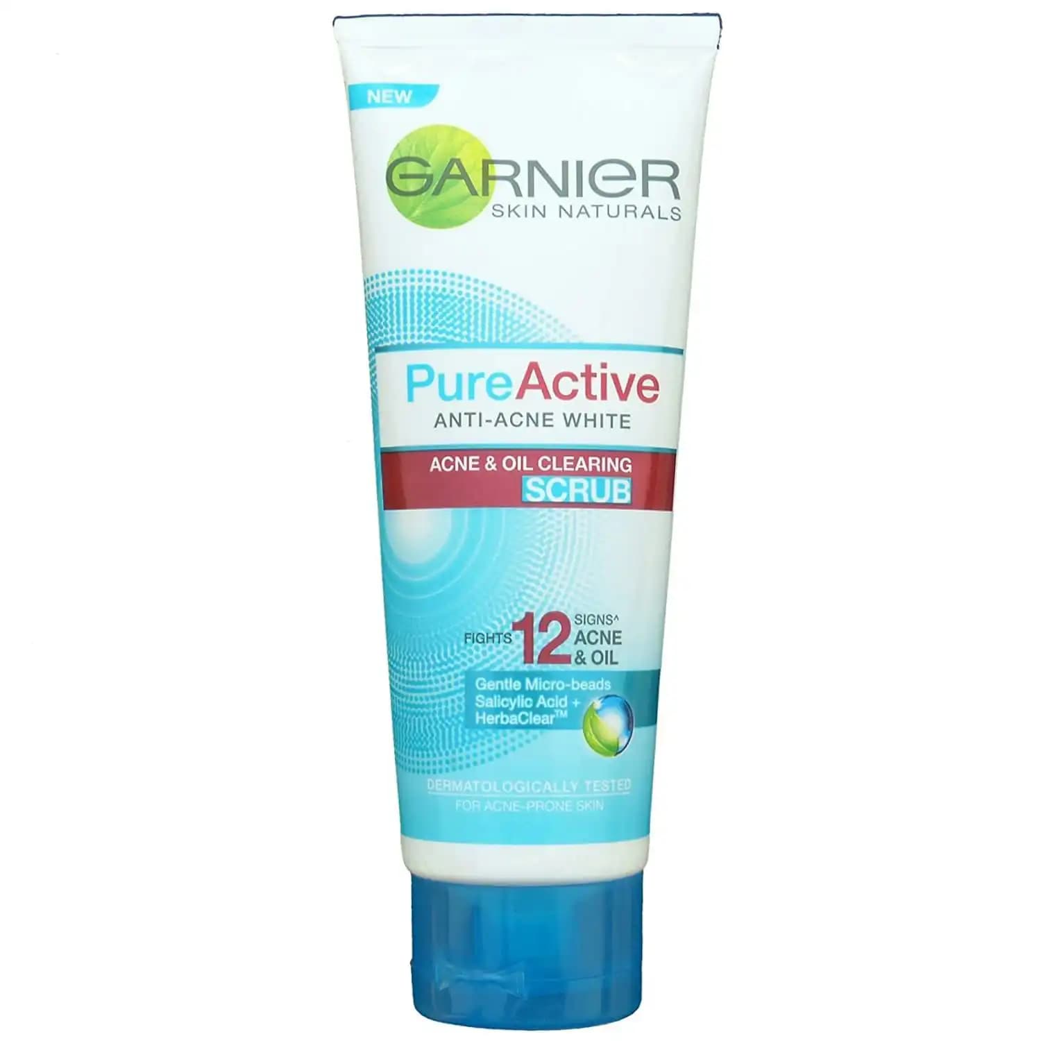 اسکراب (لایه بردار) رفع آکنه و چربی گارنیه مدل پیور اکتیو 100 میل Garnier Pure Active Anti Acne & Oil Clearing Scrub