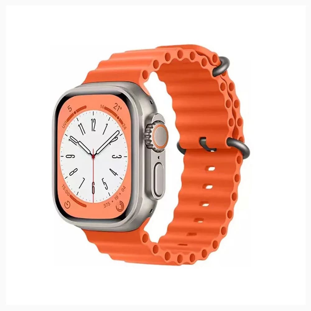 بند جیتک مدل Rubber Elastic Ocean برای اپل واچ 45/46/49mm — تصویر ۲