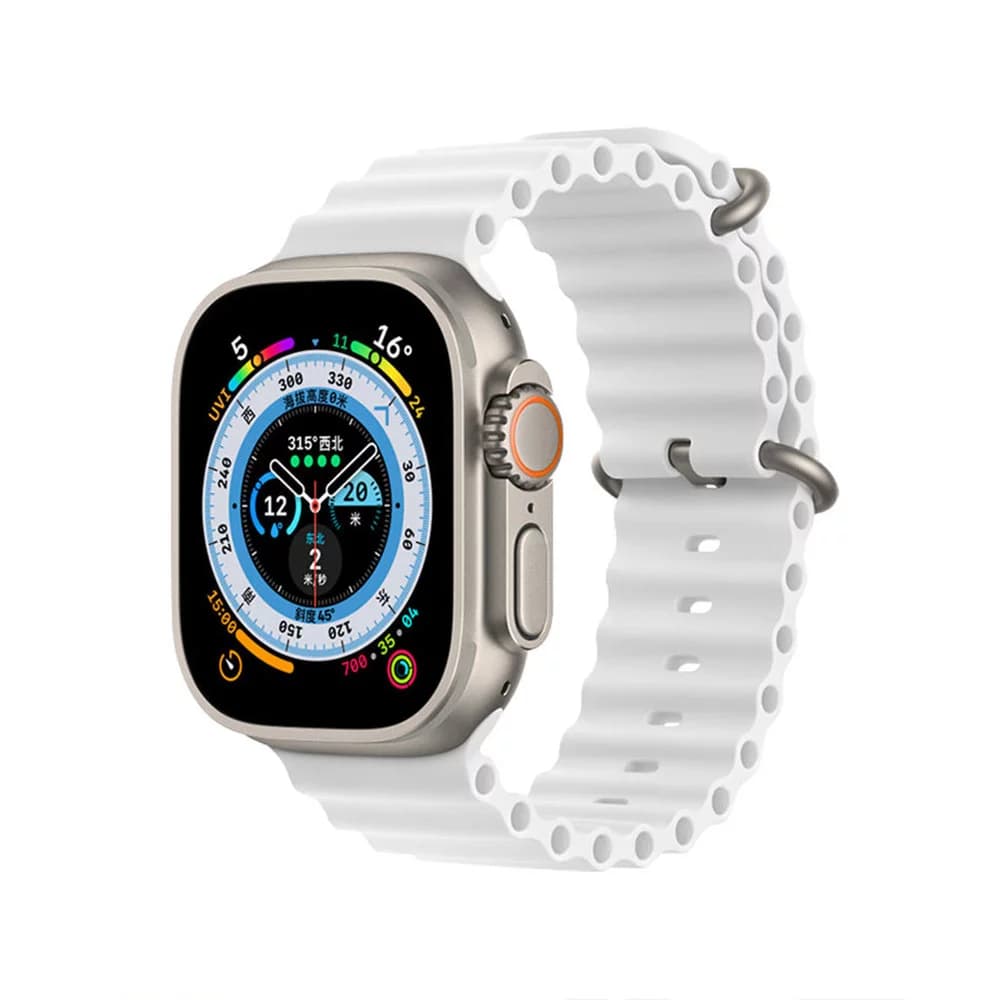 بند جیتک مدل Rubber Elastic Ocean برای اپل واچ 45/46/49mm — تصویر ۴