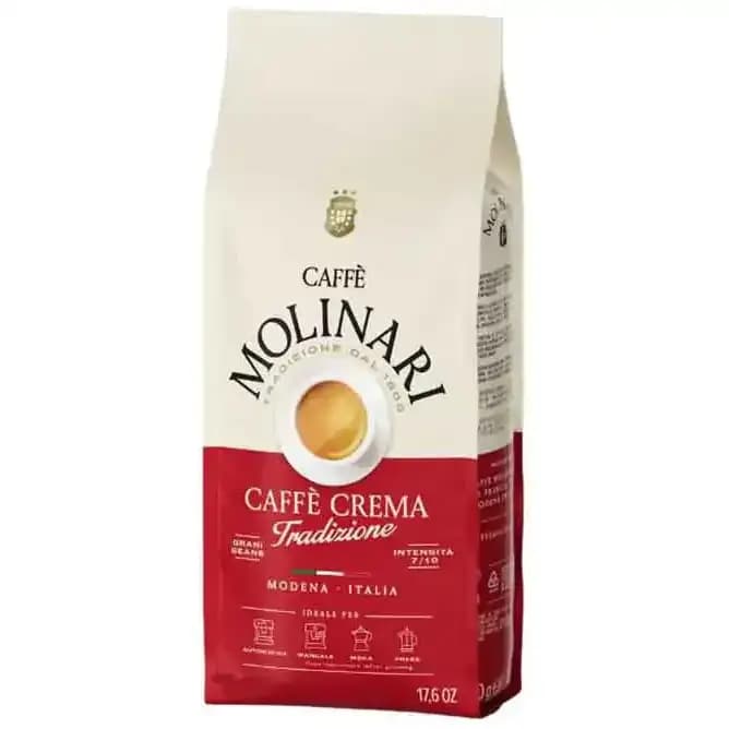 دانه قهوه مولیناری کافه کرما ترادیشن (ترادیزیون) 1 کیلویی Molinari Cafe Crema Traditione