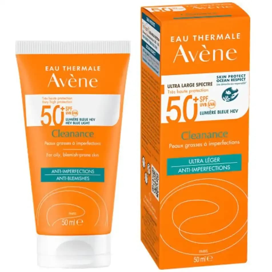 کرم ضد آفتاب آون کلیننس مناسب پوست چرب و مختلط 50 میل Avene Cleanance Sun Cream SPF+50
