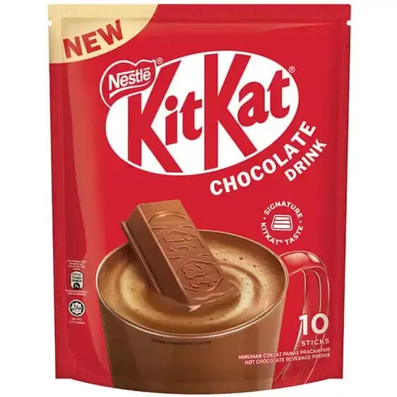 پودر هات چاکلت (شکلات نوشیدنی) کیت کت 10عددی-330گرمی Nestle Kitkat Chocolate Drink
